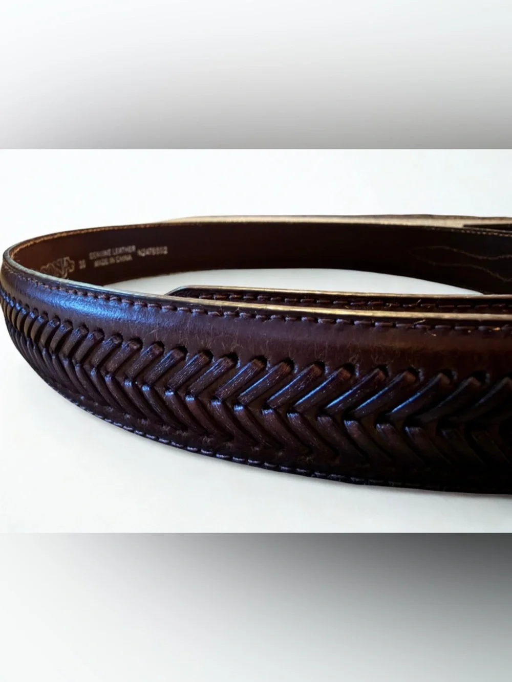Nocona Genuine Leather Belt Brown with Western Buckle 36
